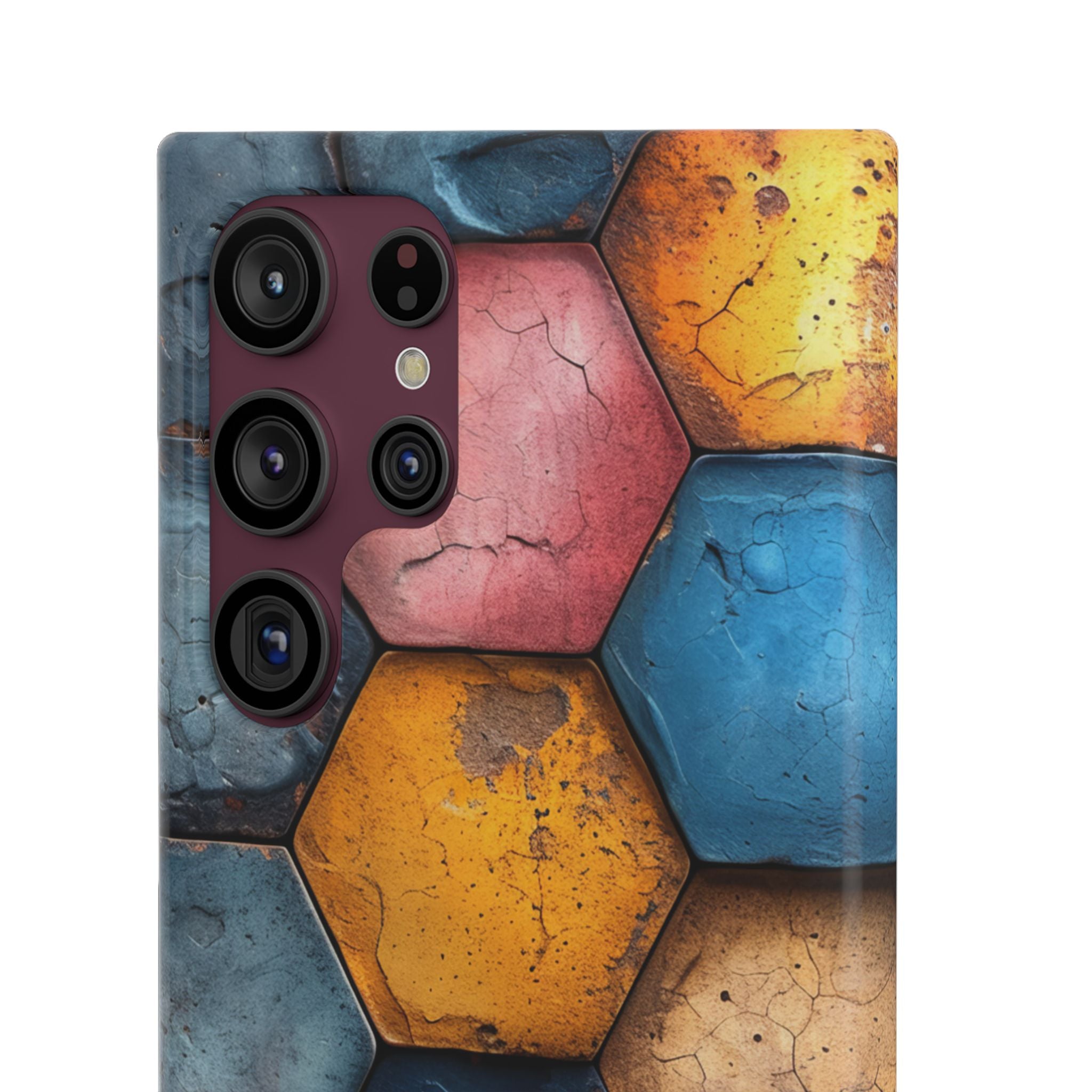 Rustic Geometric Tiles - Slim Samsung S22 Phone Case