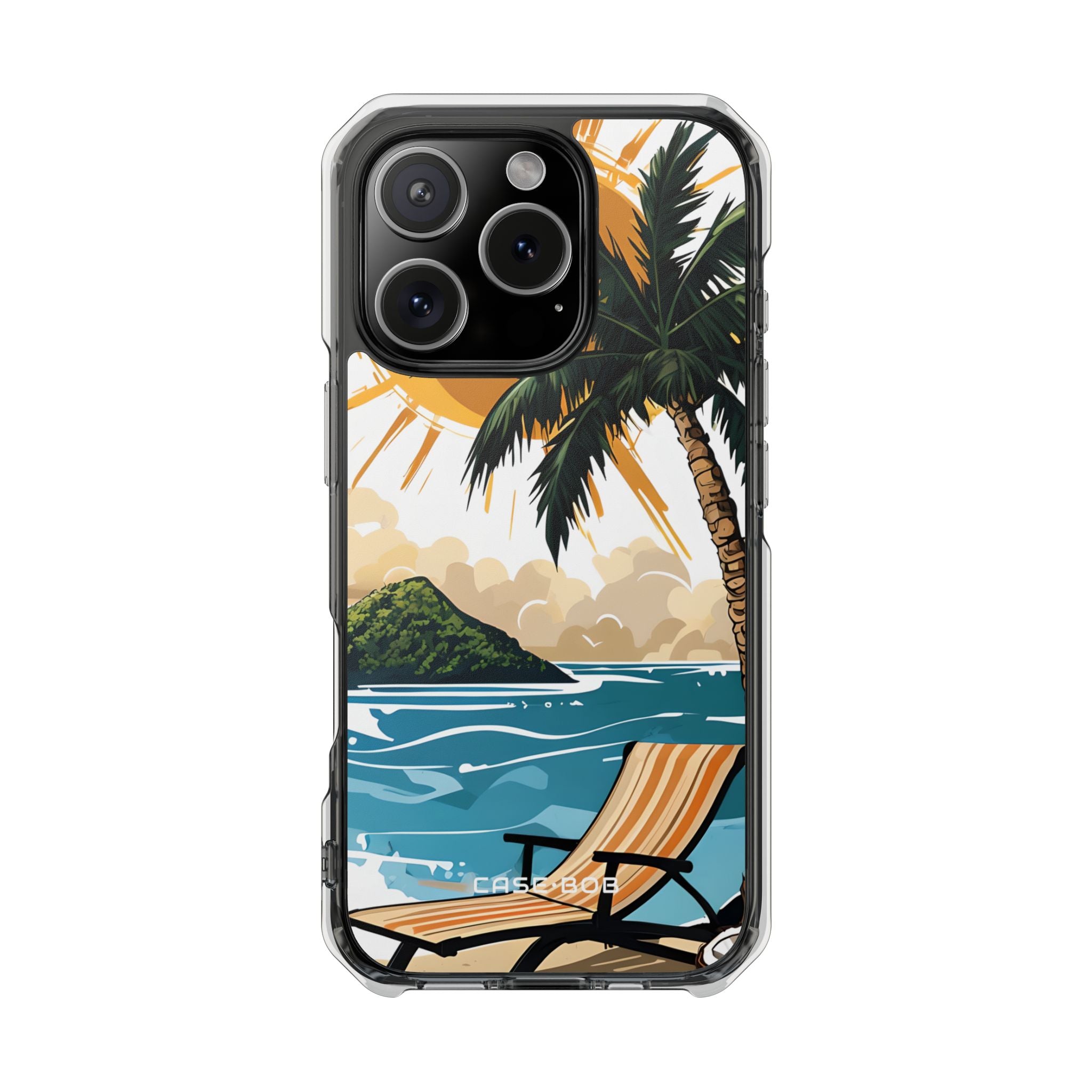 Sunny Palm Breeze iPhone 16 Pro Case - Impact