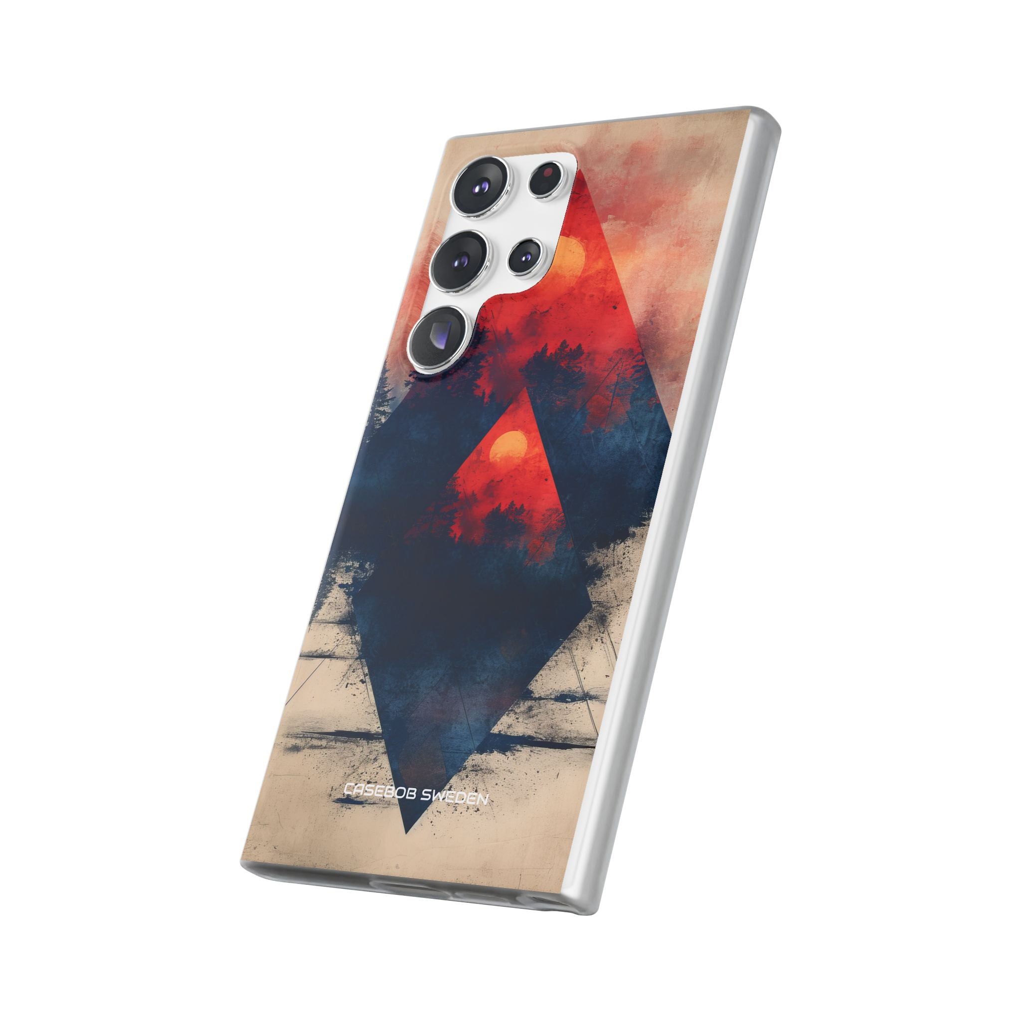 Red Sky Serenity - Flexi Samsung S23 Phone Case