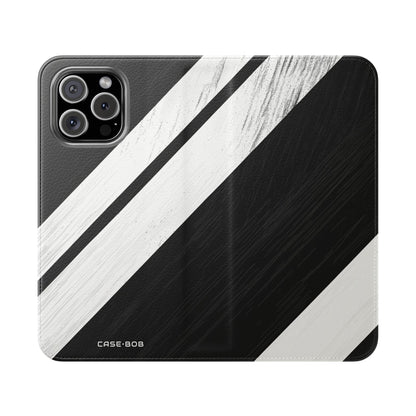 Striped Texture - iPhone 16 Max Case - Wallet