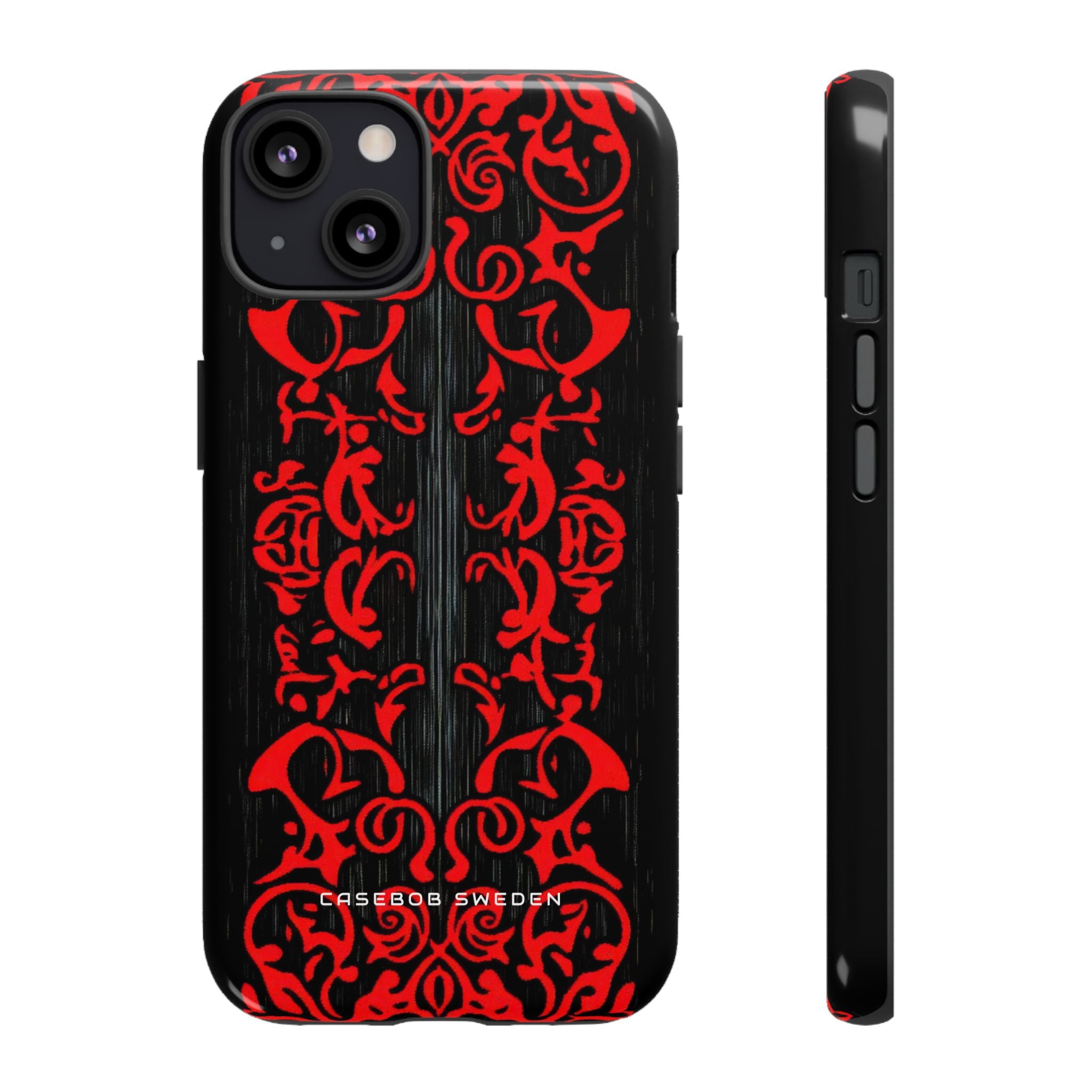 Gothic Crimson Symmetry iPhone 13 - Tough Phone Case