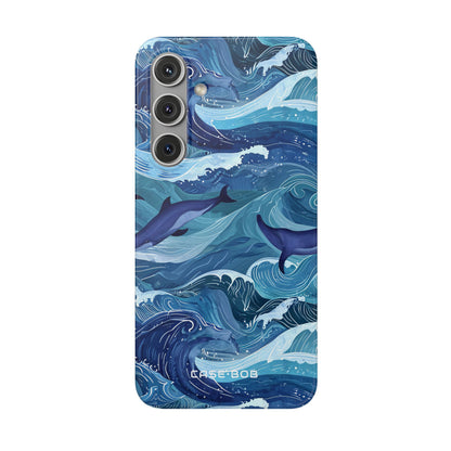 Dolphin Waves Samsung S24 Plus Case - Soft