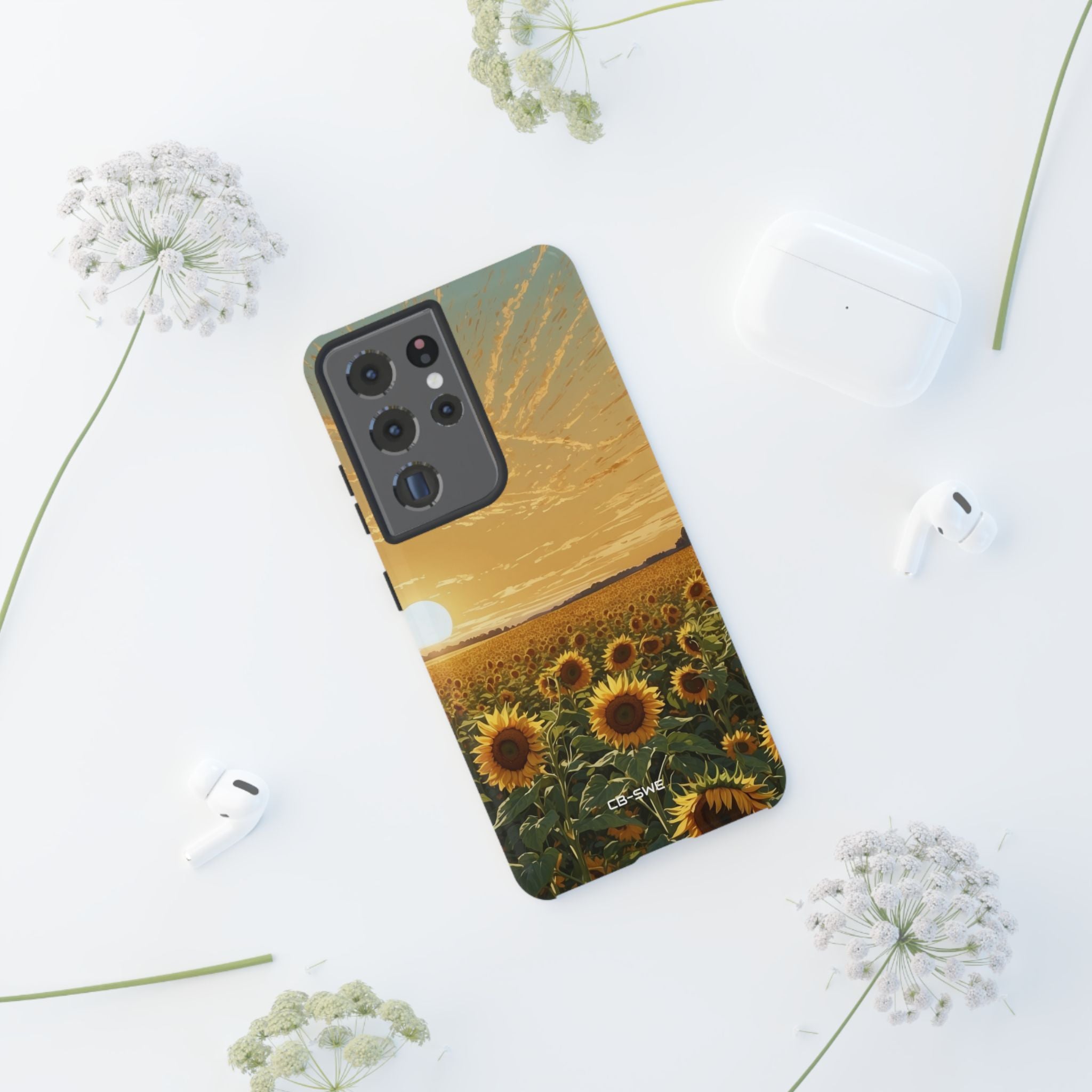 Sunflowers Embrace Sunset - Samsung Case