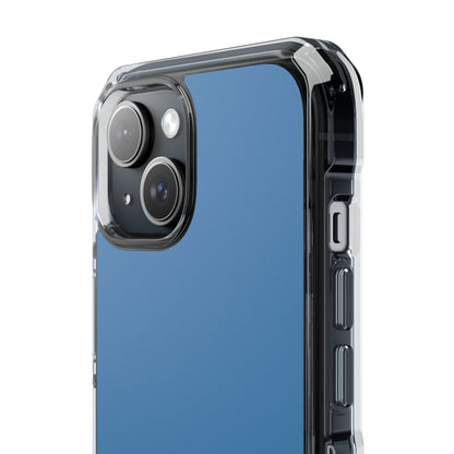 Steel Blue - Clear Impact Case for iPhone