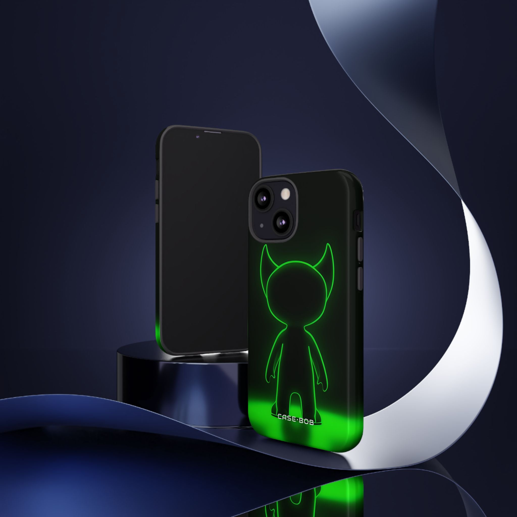 Neon Horned Glow iPhone 13 Mini Case - Tough