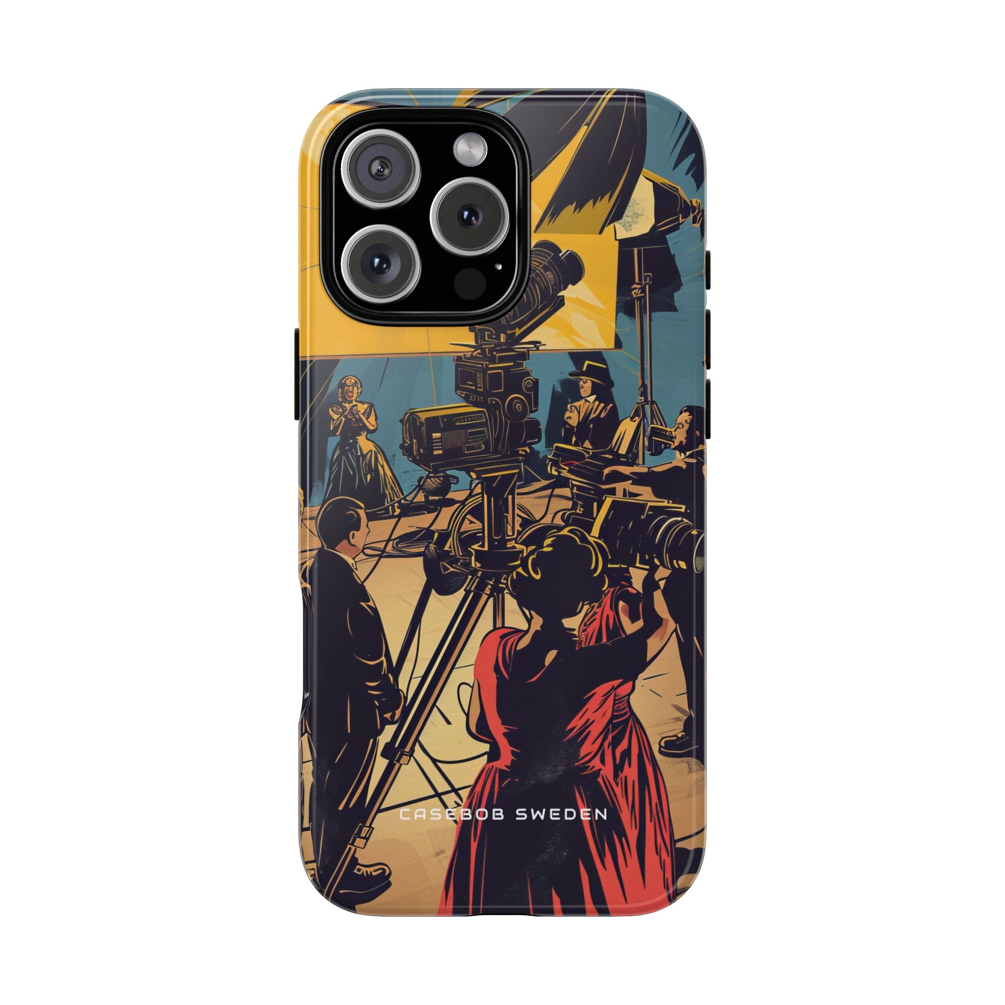 Golden Era Cinematic Spotlight iPhone 16 - Tough Phone Case