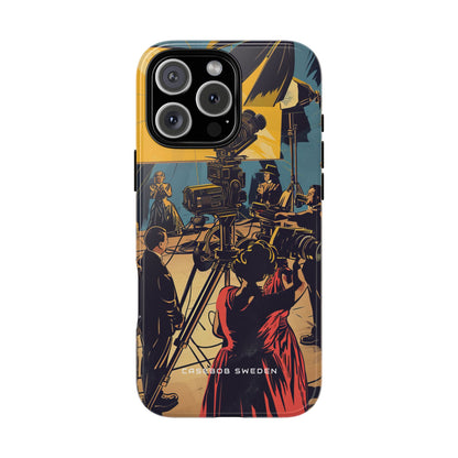 Golden Era Cinematic Spotlight iPhone 16 - Tough Phone Case