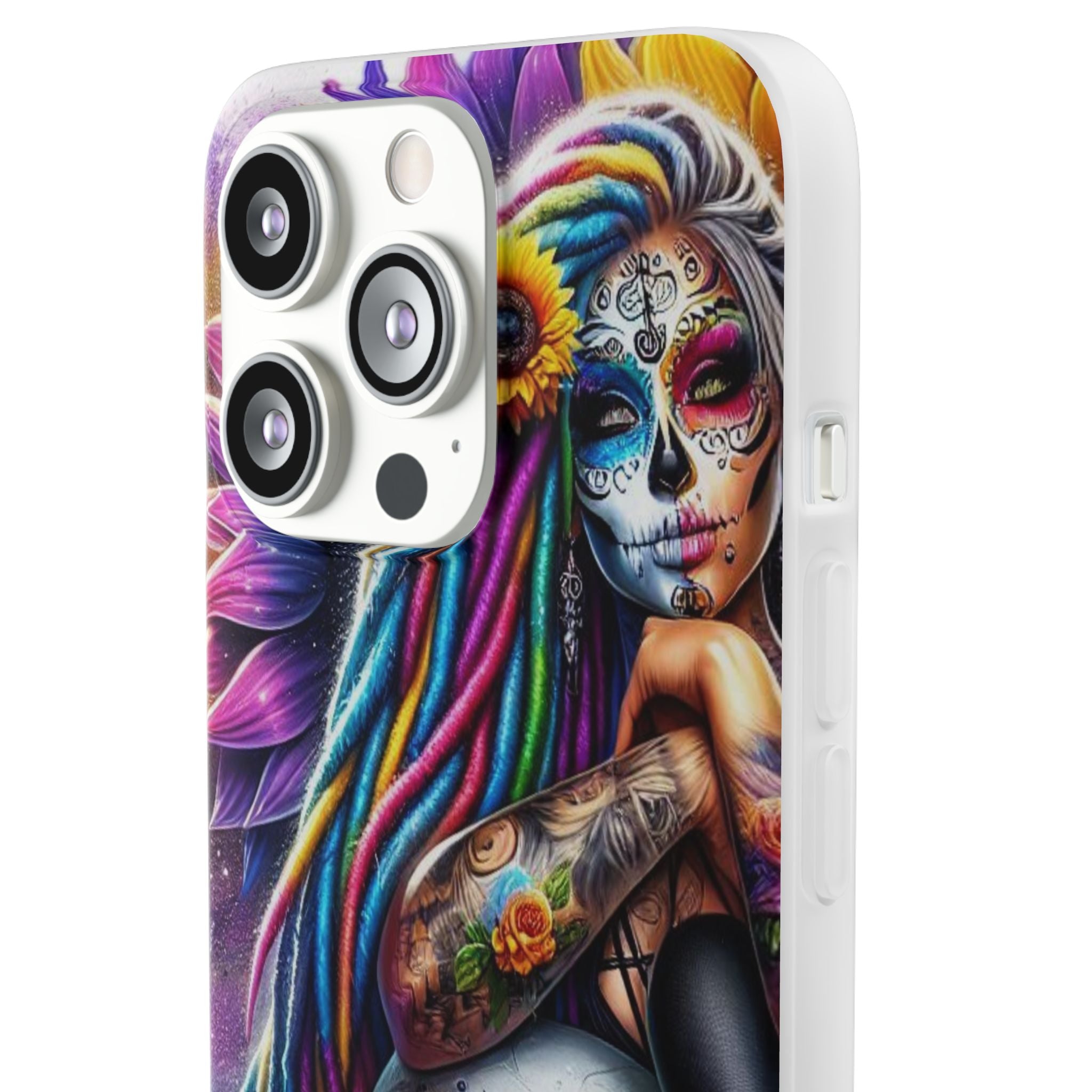 Sunflower Skull Glow iPhone 13 Pro - Soft