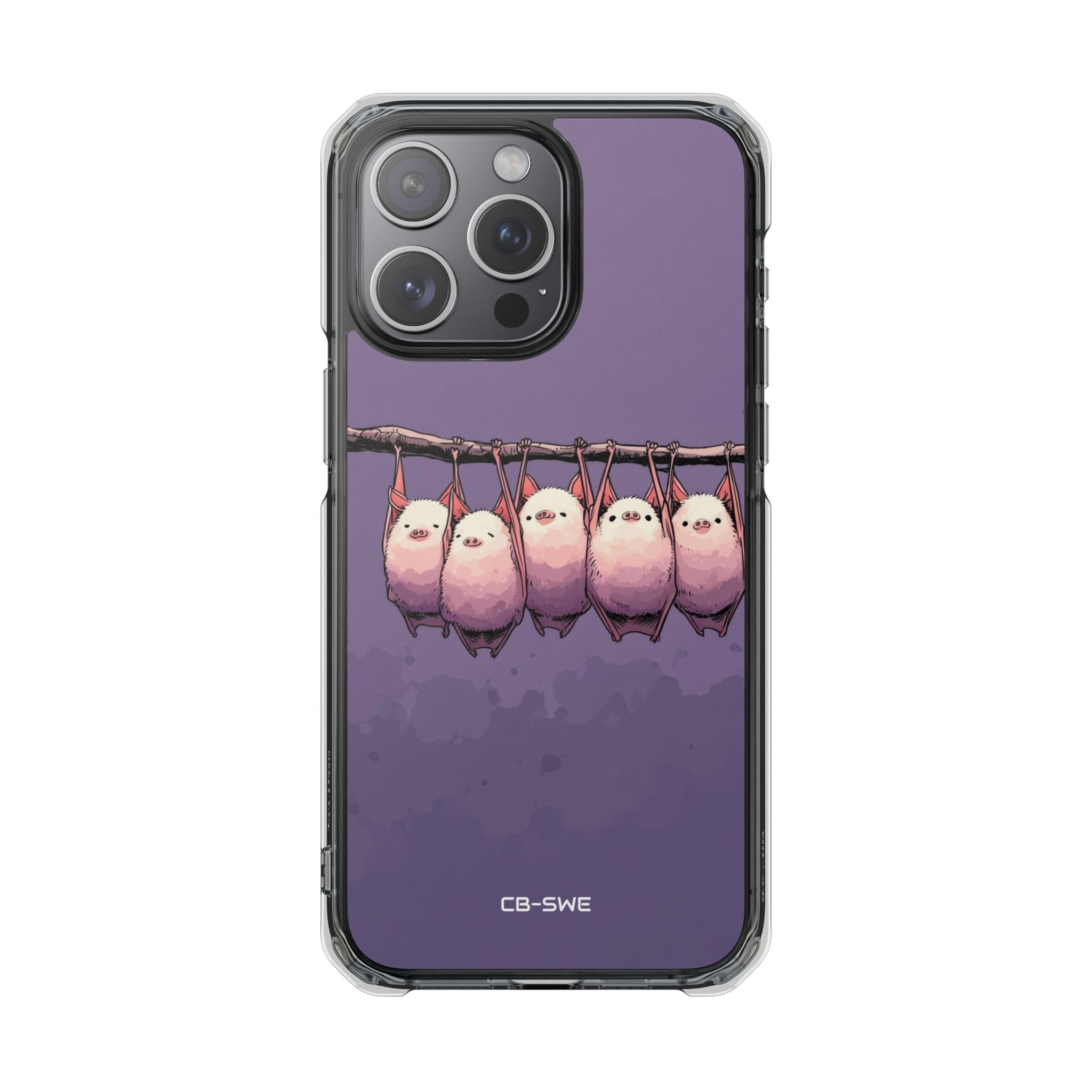 Bats Hang Playfully iPhone Case - Impact