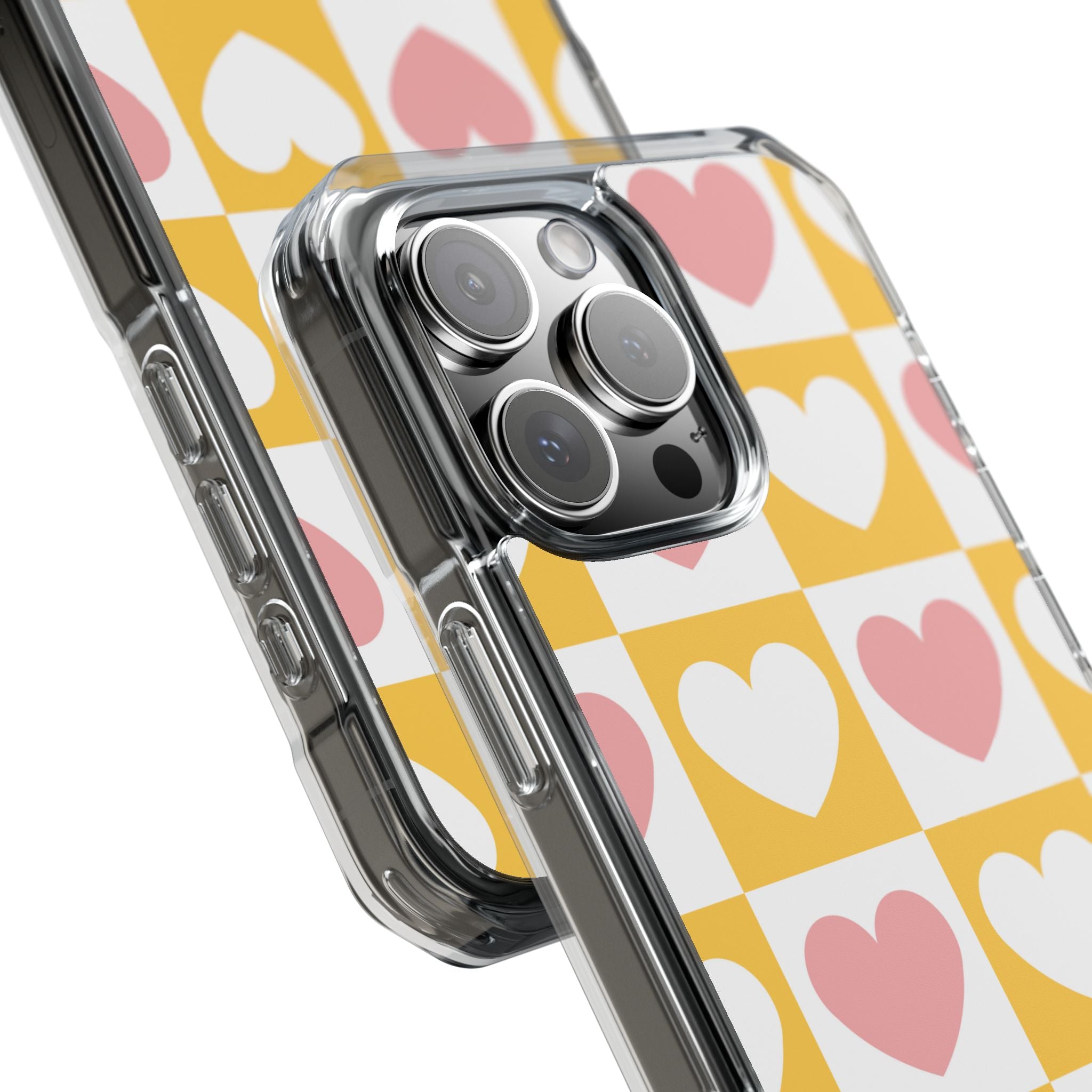 Heart Grid Harmony iPhone Case - Impact