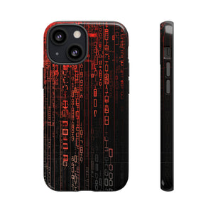 Digital Shield: Red Gradient - Protective Phone Case