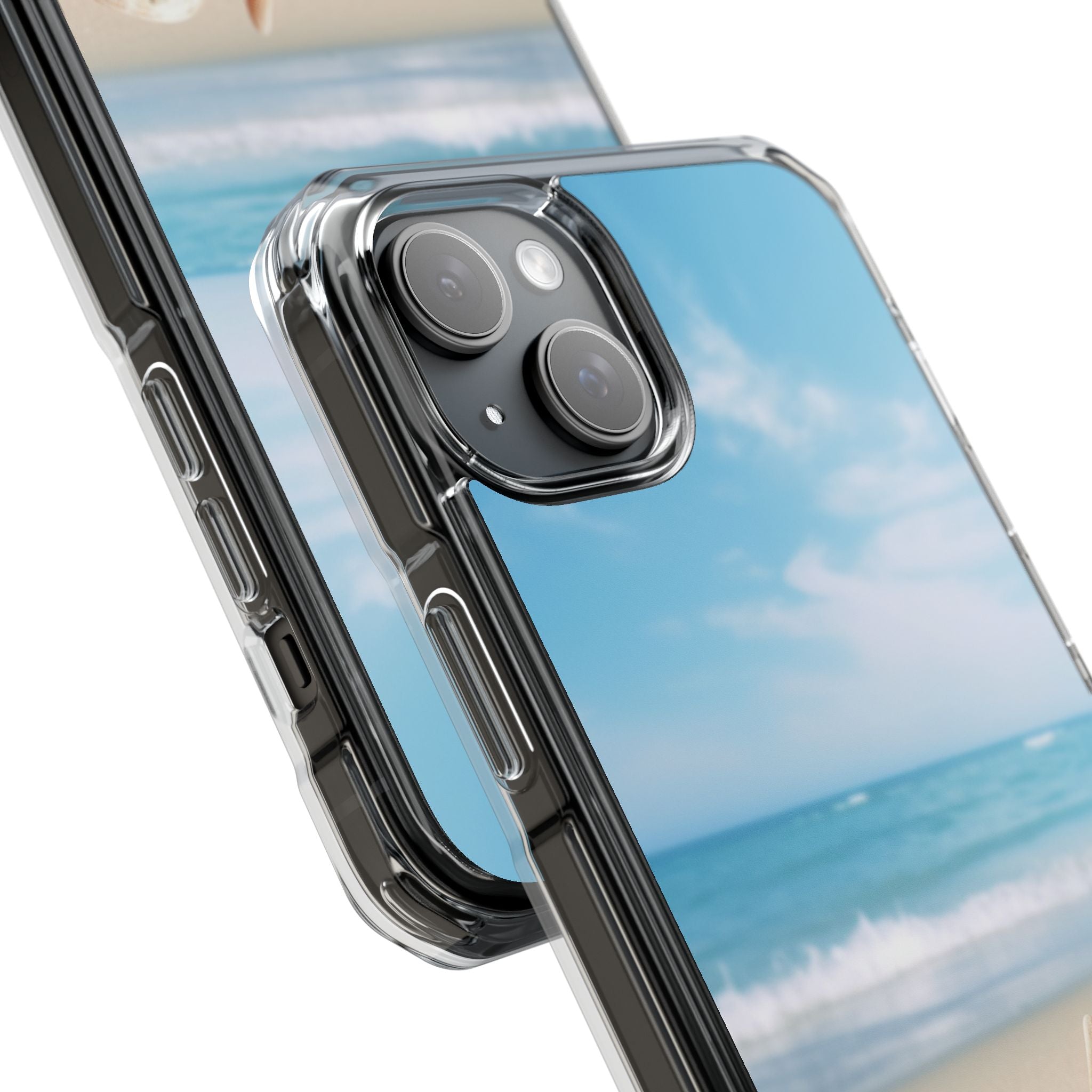 Shells Rest Beneath Waves iPhone Case - Impact