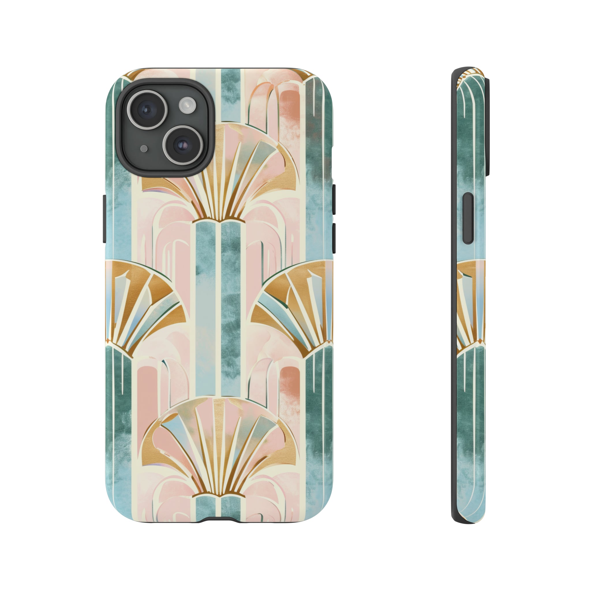 Art Deco Pastel Geometry - Protective Phone Case