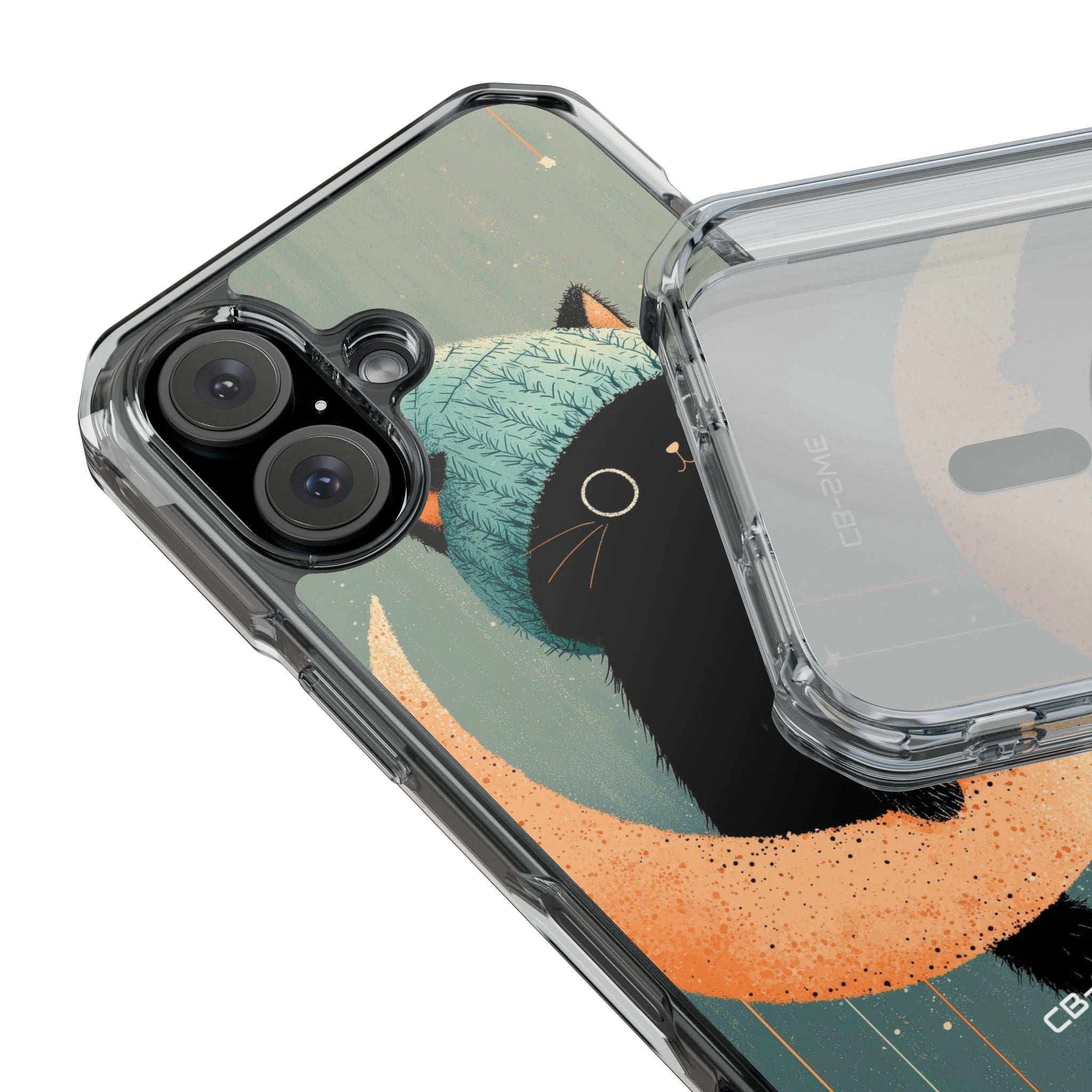 Cat Sits Dreaming iPhone Case - Impact
