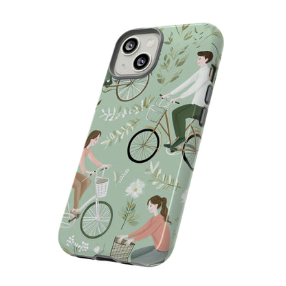 Pastel Bike Ride Romance - Protective Phone Case