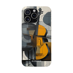 Cello-Abstraktion | Flexible Handyhülle für iPhone