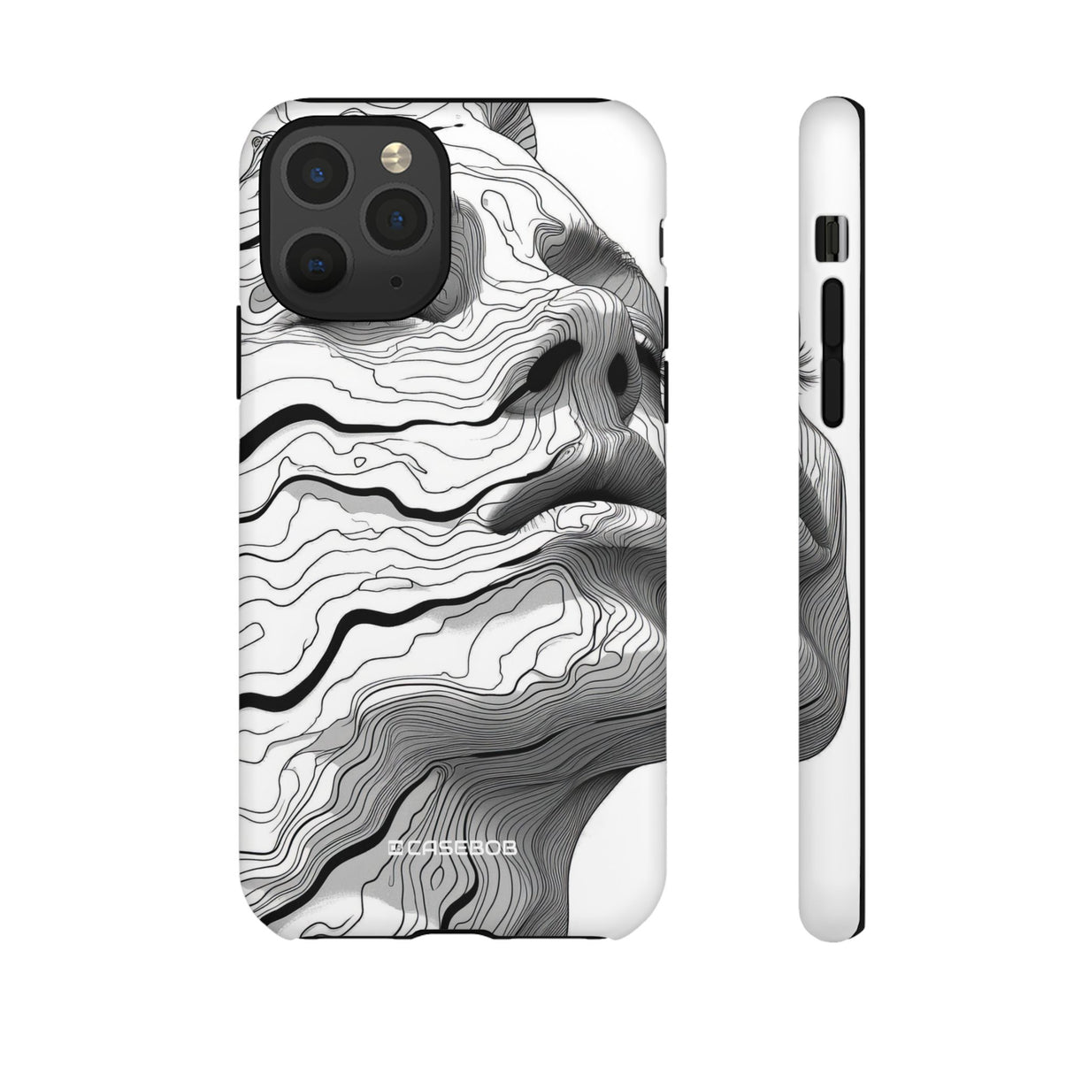 Topographic Serenity | Protective Phone Case for iPhone