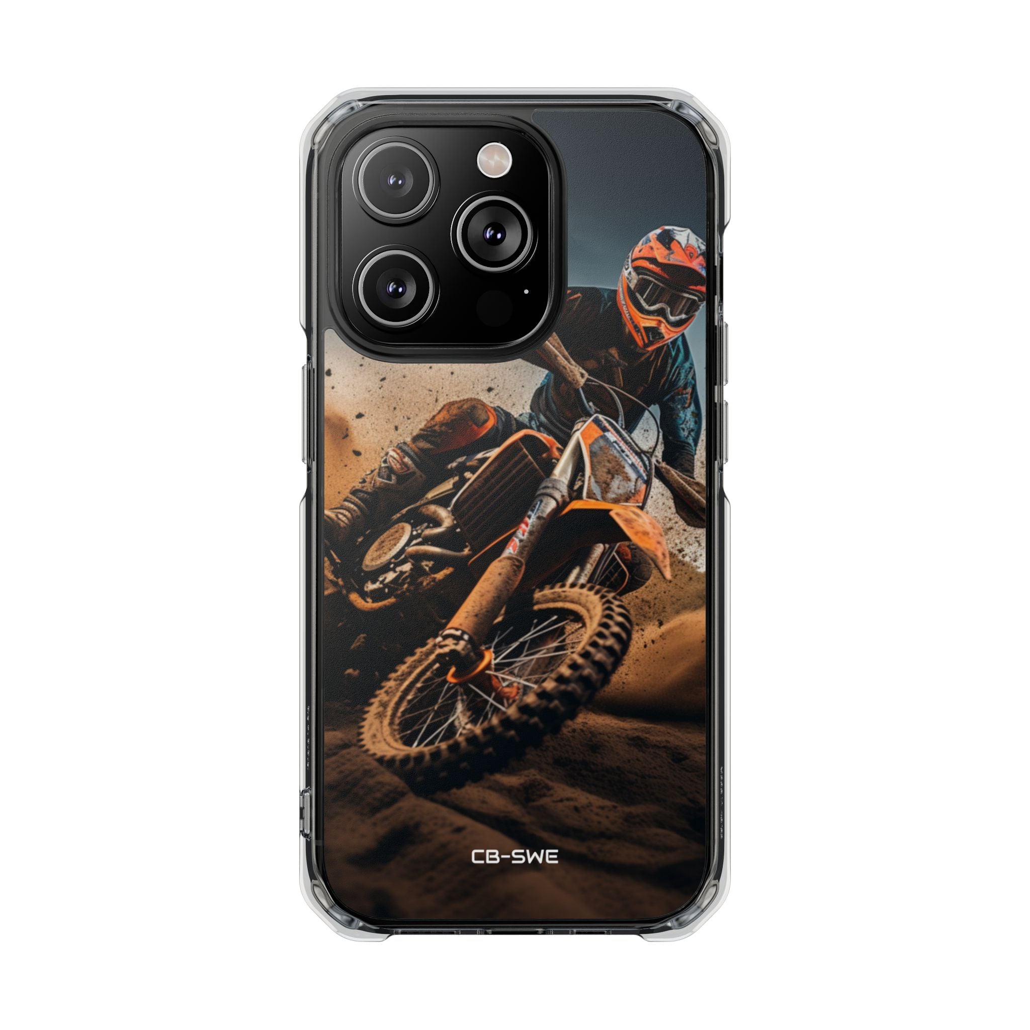 Rider Amidst Desert Fury iPhone Case - Impact