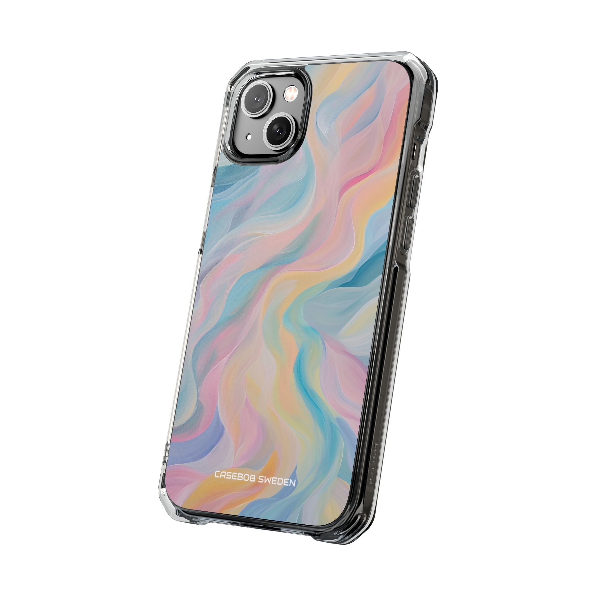 Dreamy Pastel Swirls - Clear Impact iPhone 14 Phone Case