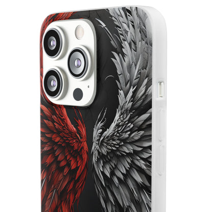 Crimson White Wings iPhone 13 Pro - Soft