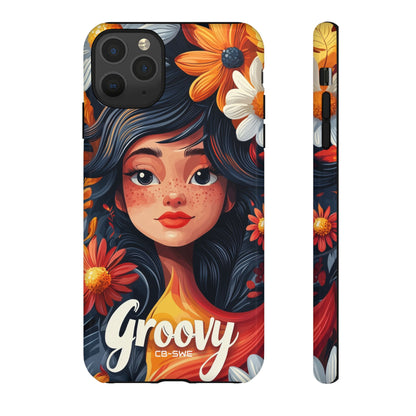 Floral Girl Smiles - iPhone Case
