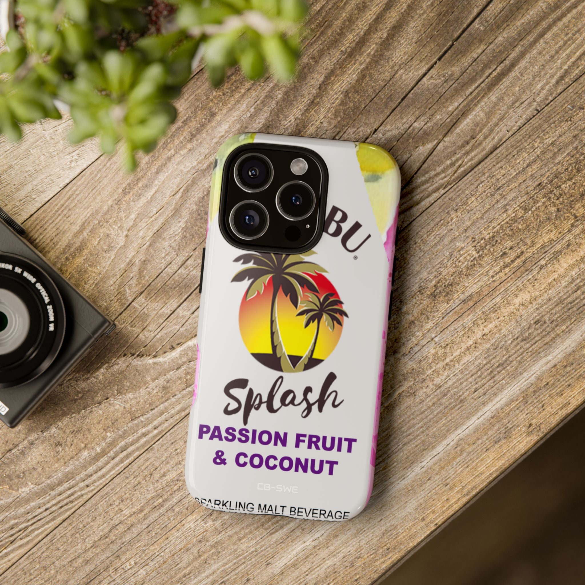 Tropical Sunset Splash - iPhone Case