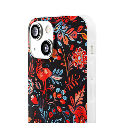 Vivid Birdscape iPhone 13 mini Case - Soft