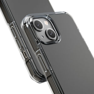 Granitgrau | Handyhülle für iPhone (Clear Impact Case – Magnetisch) 