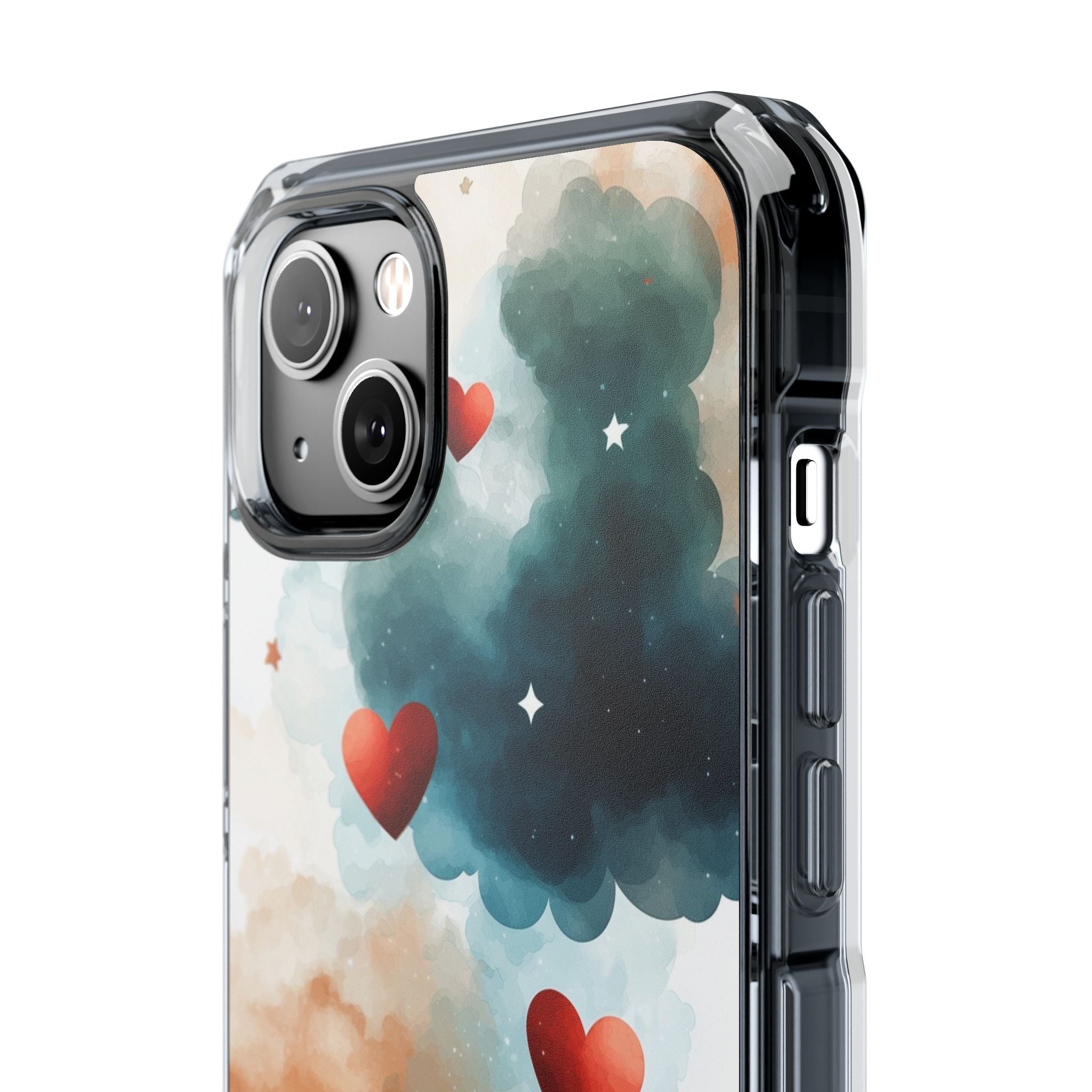 Floating Hearts Dance iPhone Case - Impact