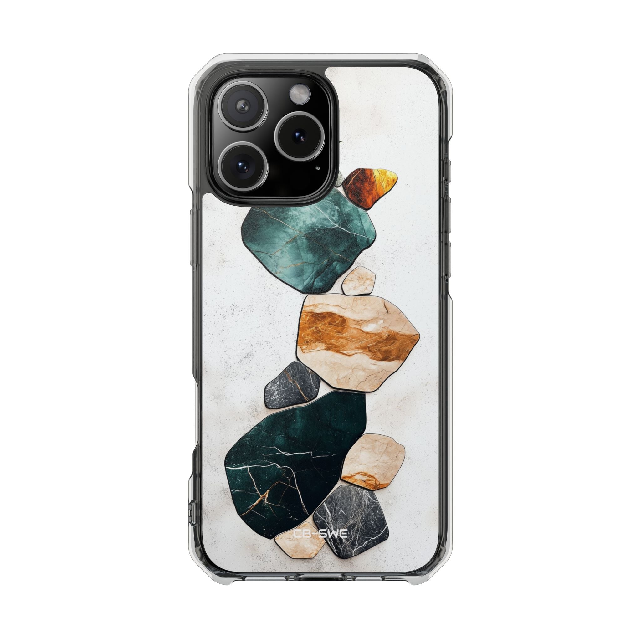 Stone Shapes Embrace iPhone Case - Impact