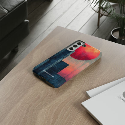 Abstract Geometric Skyline - Tough Samsung S22 Phone Case