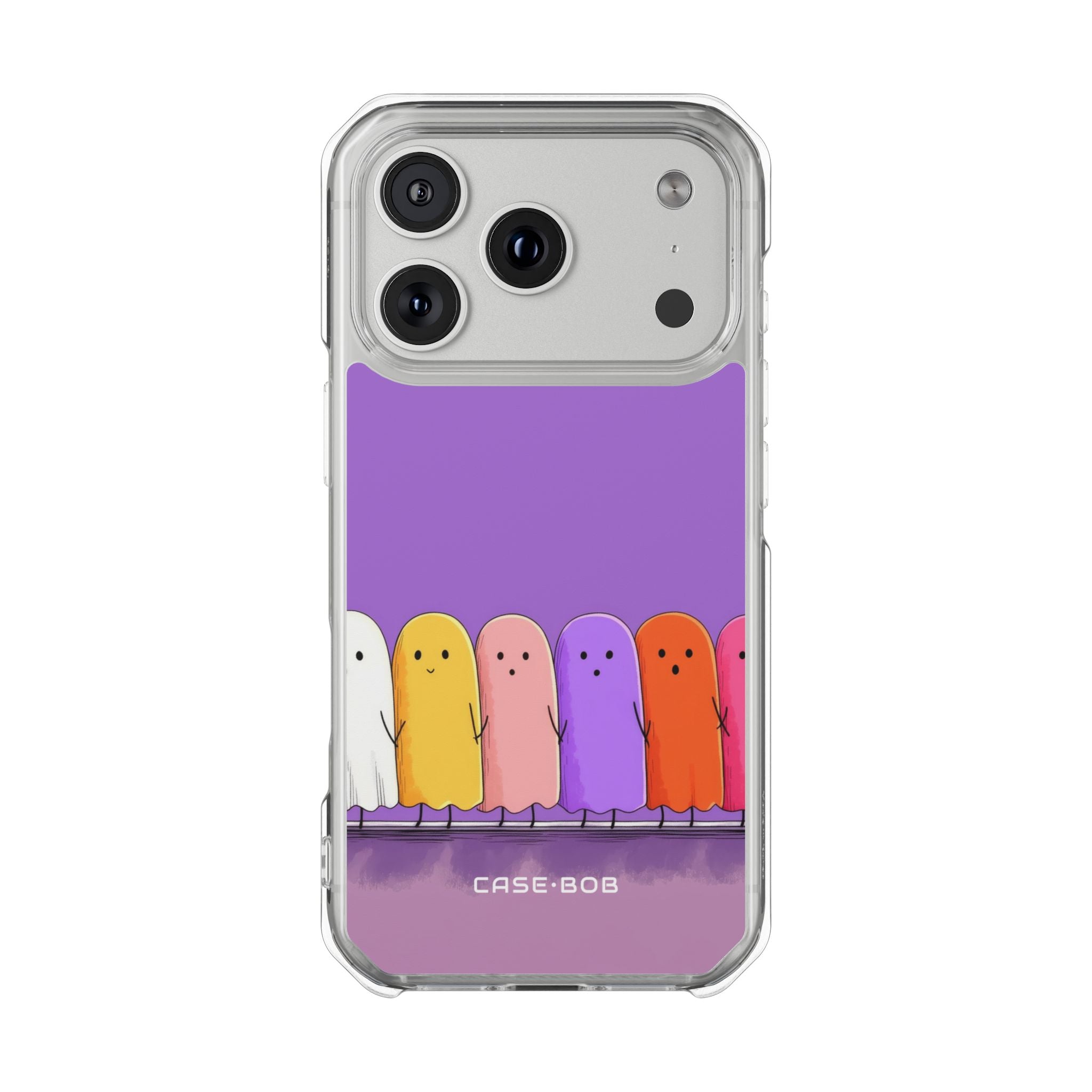 Ghostly Row Purple iPhone 17 Pro Case - Impact