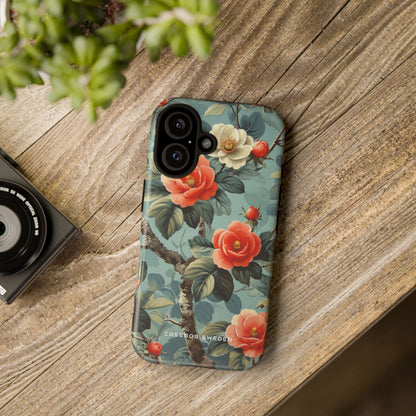 Vintage Floral Romance iPhone 16 - Tough Phone Case