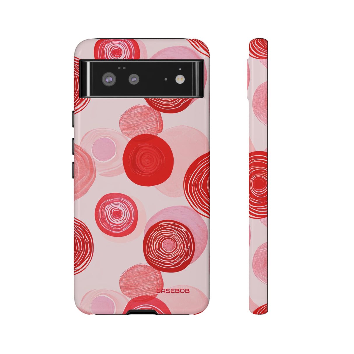 Crimson Circle Minimalism - Protective Phone Case