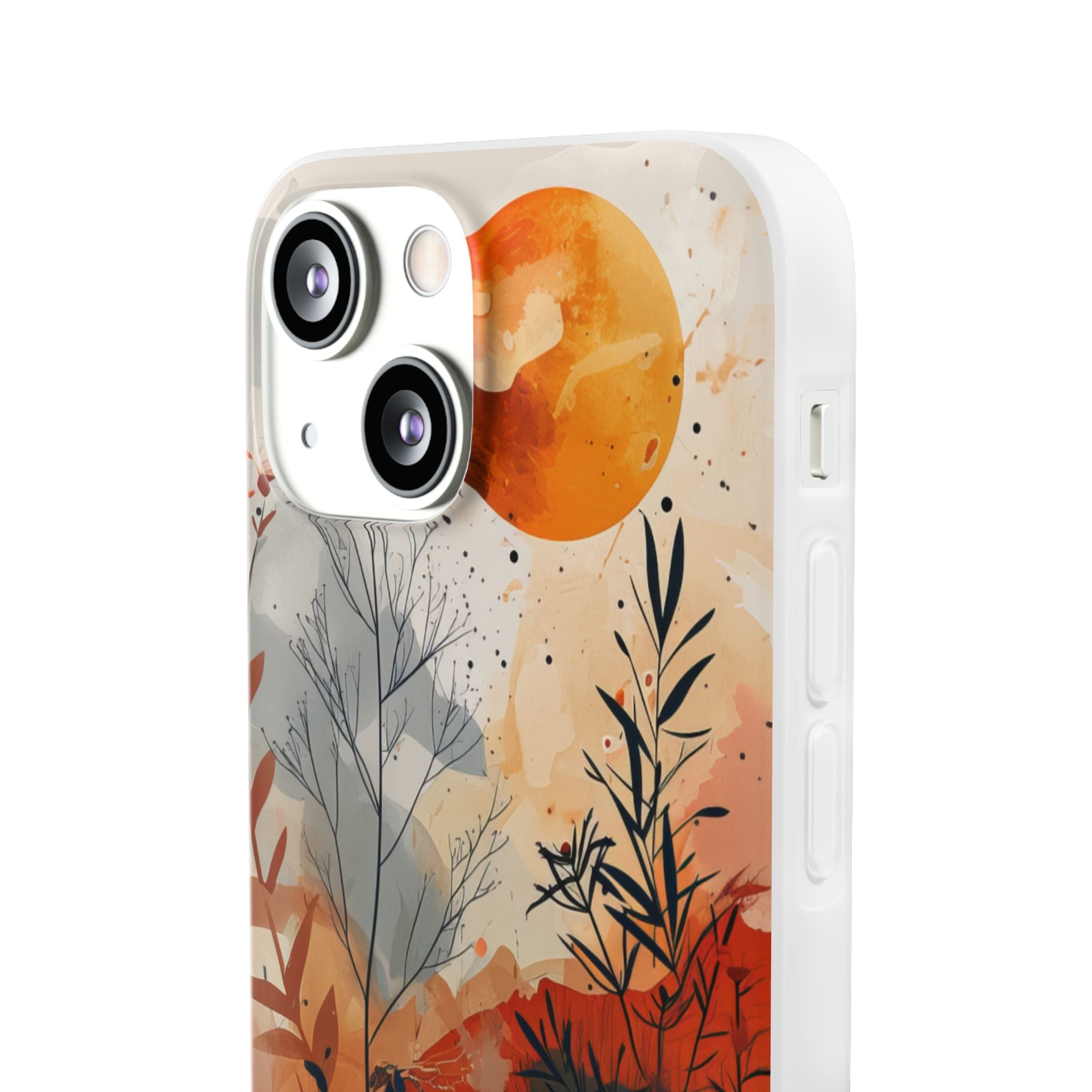 Orange Solstice iPhone 13 mini Case - Soft