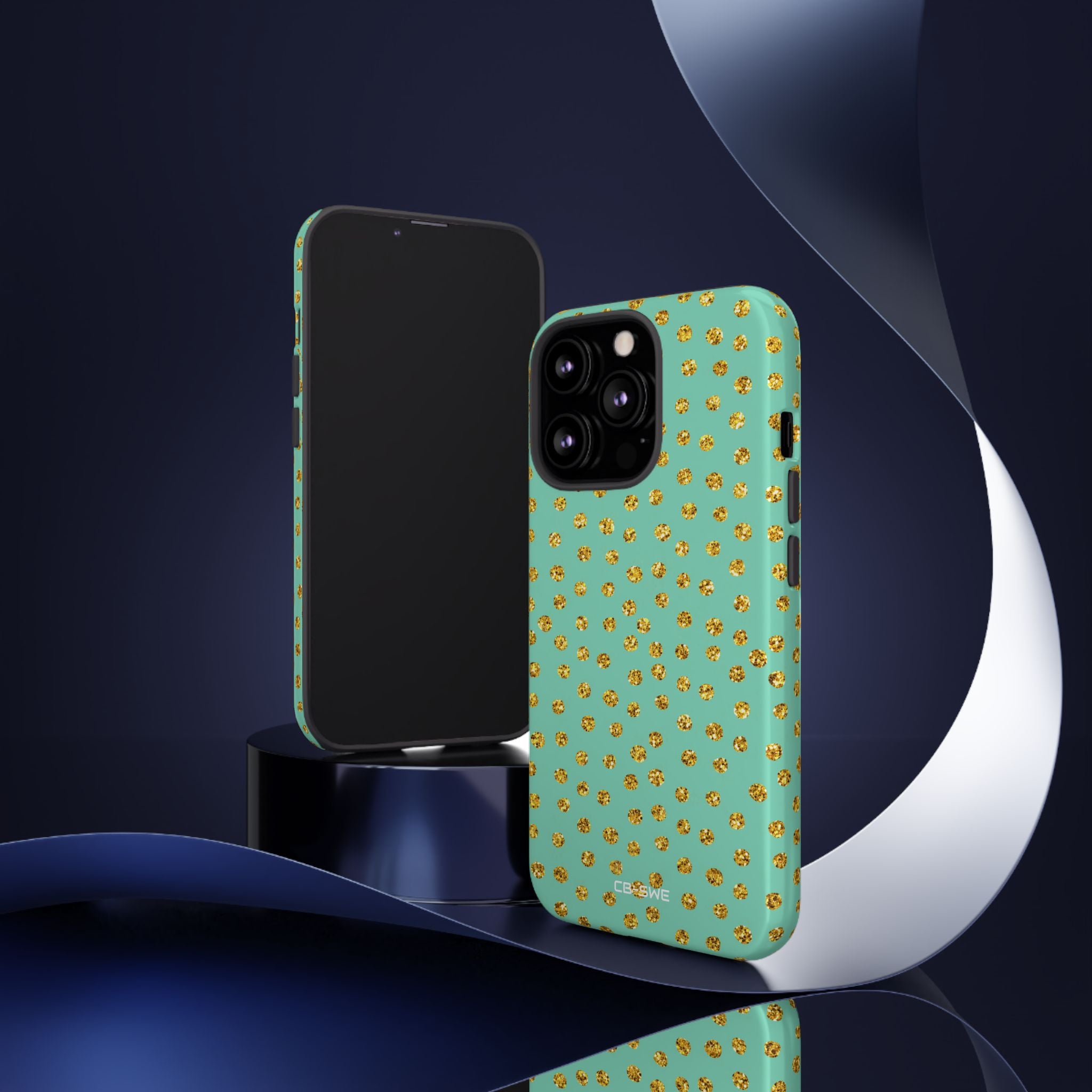 Golden Dots Dance - iPhone Case