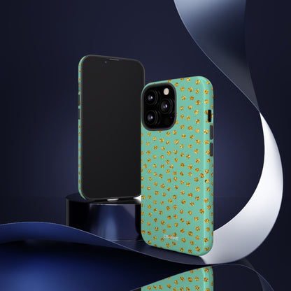 Golden Dots Dance - iPhone Case