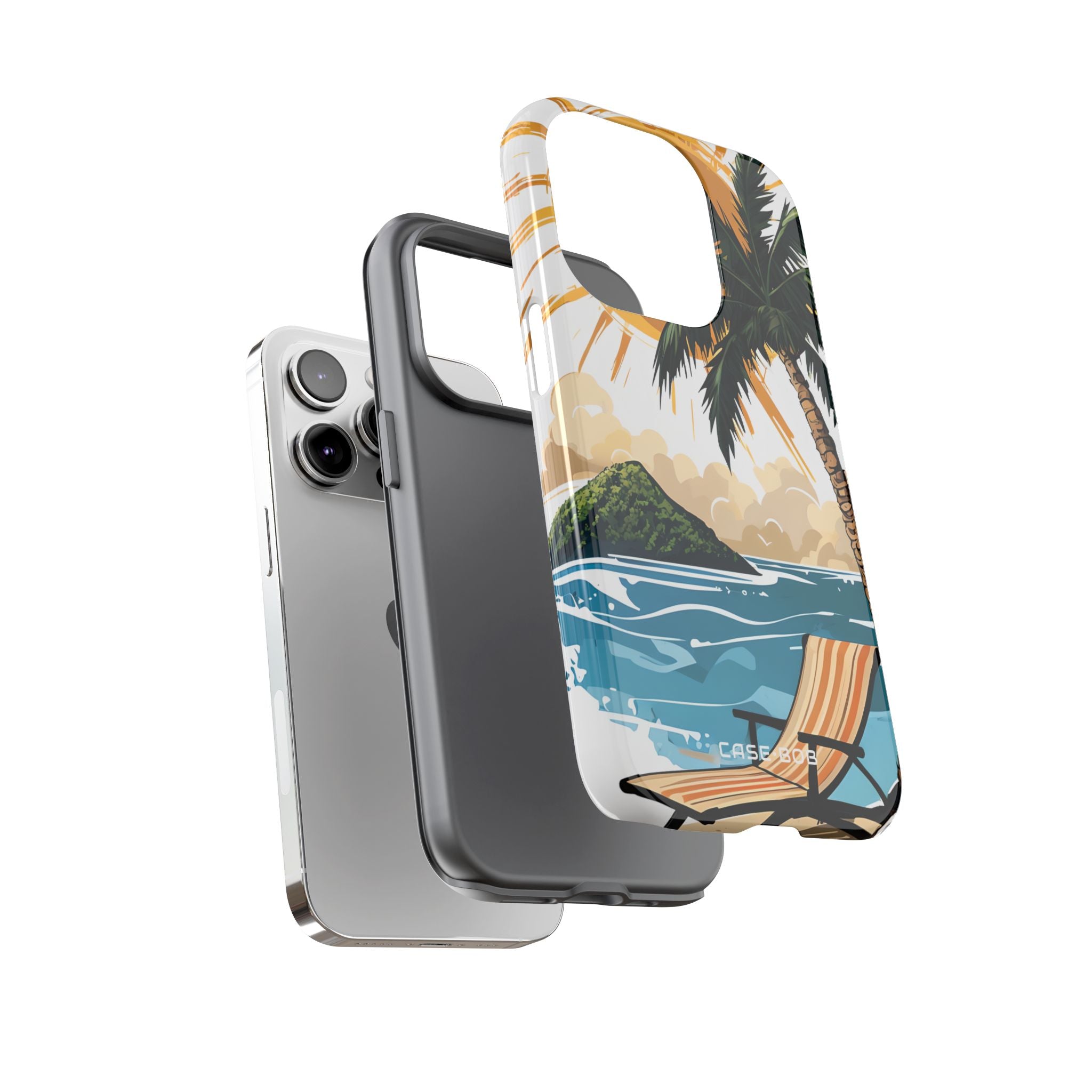 Sunny Palm Breeze iPhone 14 Pro Case - Tough