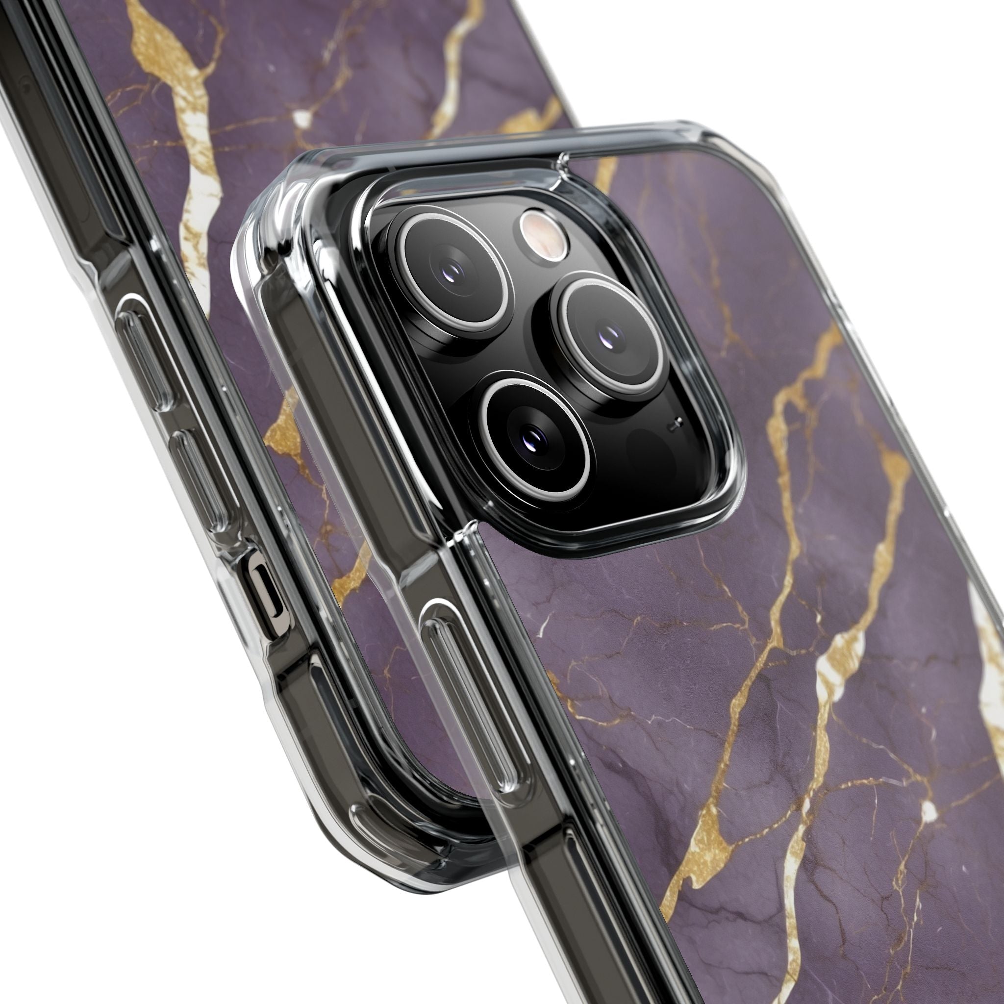 Golden Veins Flowing iPhone Case - Impact