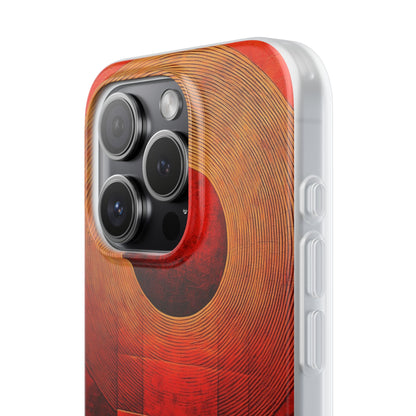 Crimson Orbit iPhone 15 Pro Case - Soft