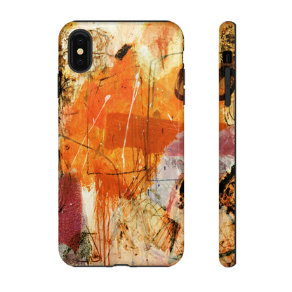 Abstract Orange Art - Protective Phone Case