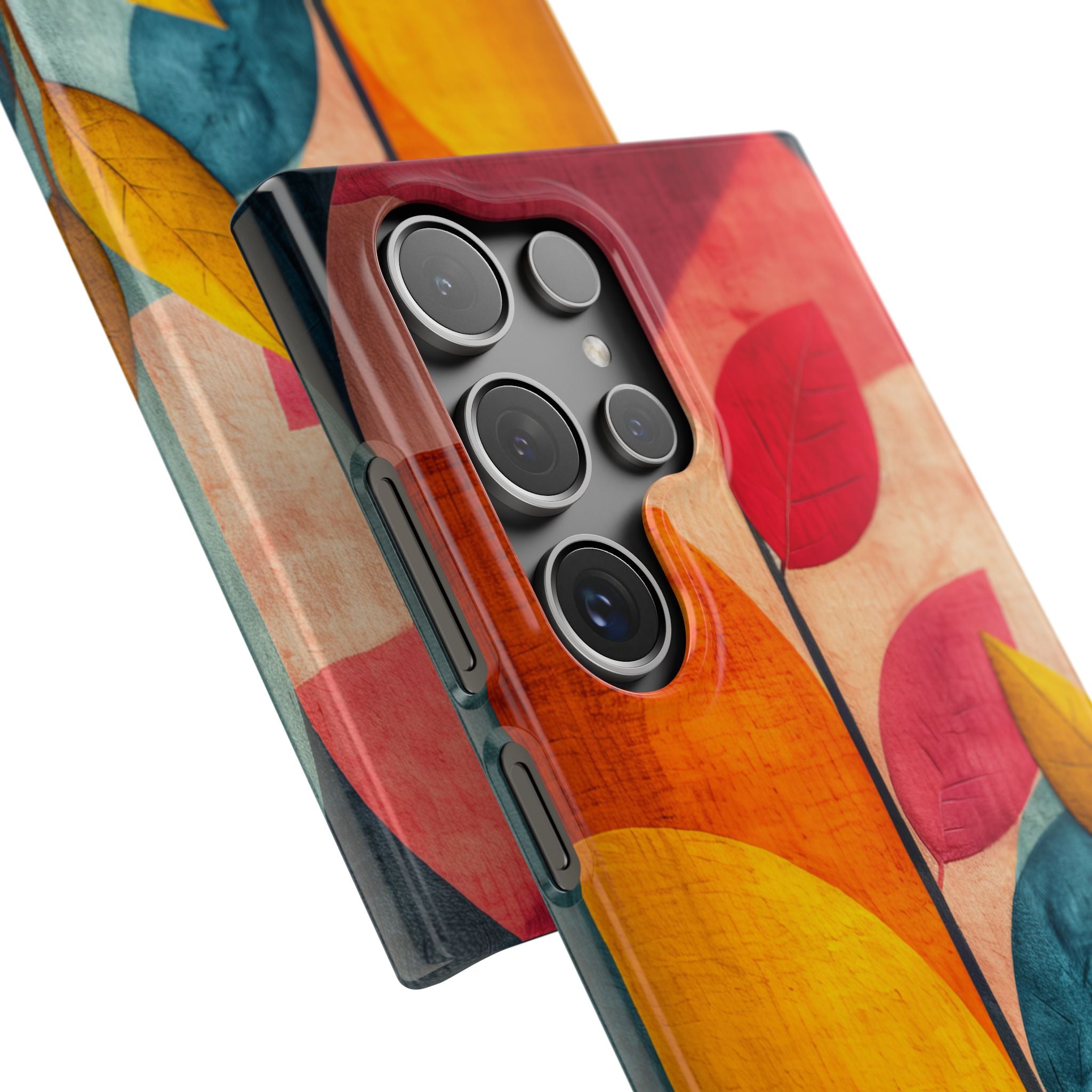 Abstract Orange Blue Design - Slim Samsung S24 Phone Case