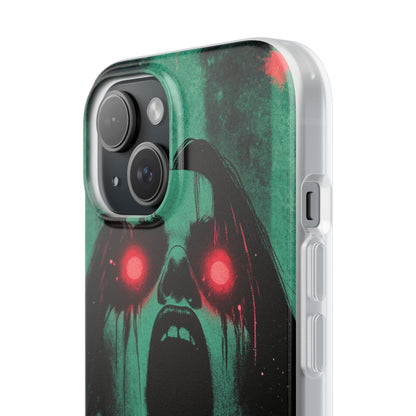 Haunting Glow of Gothic Eyes iPhone 15 - Flexi Phone Case