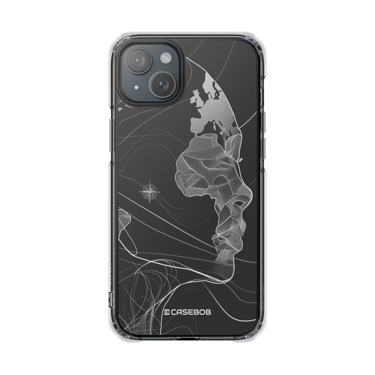 Fluid Earth Harmony - Phone Case for iPhone (Clear Impact - Magnetic)