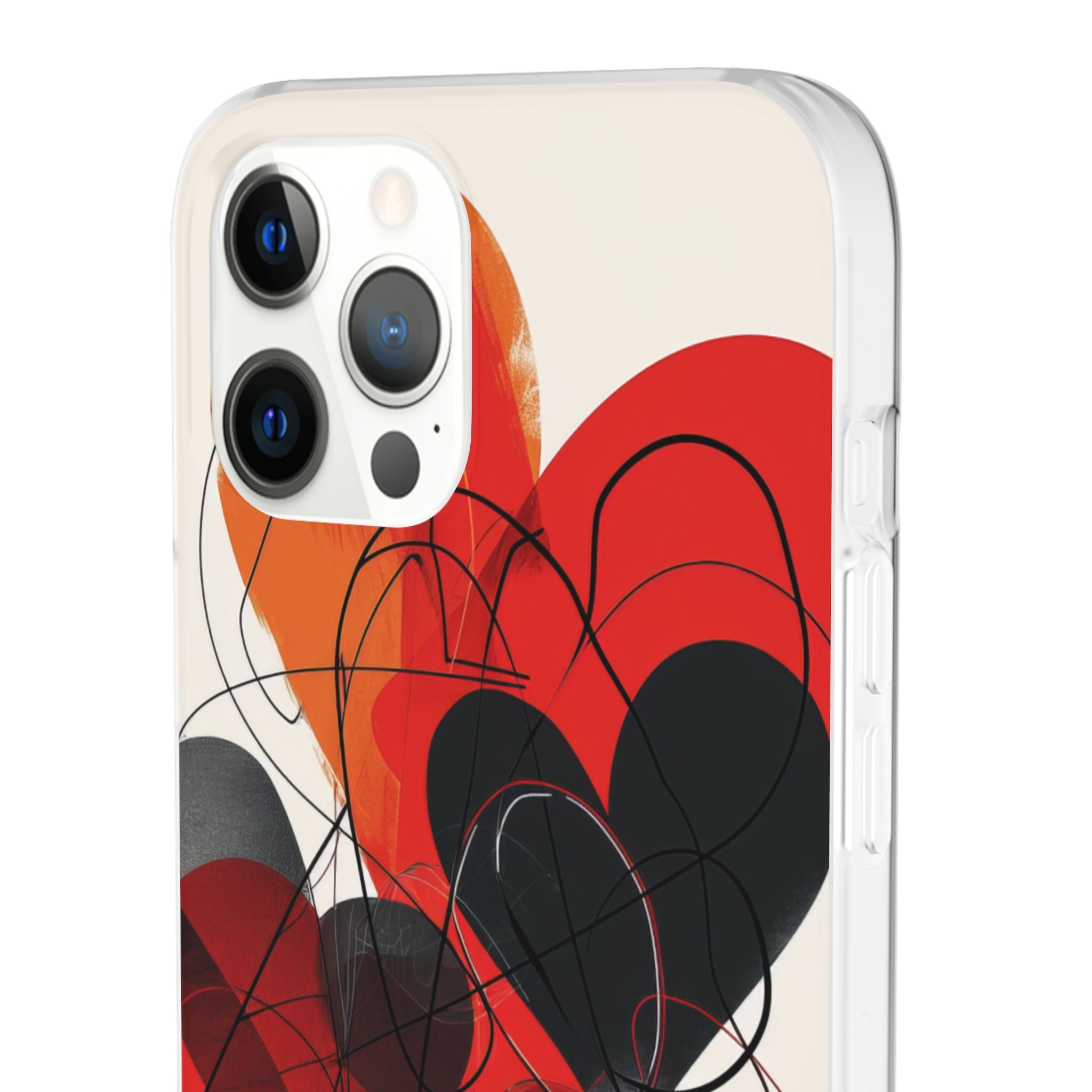 Fiery Hearts | Flexible Phone Case for iPhone