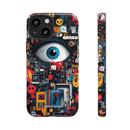 Digital Eye Blue iPhone 13 Mini Case - Tough