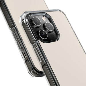 Leinenstoff | Handyhülle für iPhone (Clear Impact Case – magnetisch) 