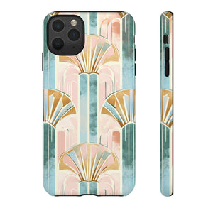 Art Deco Pastel Geometry - Protective Phone Case