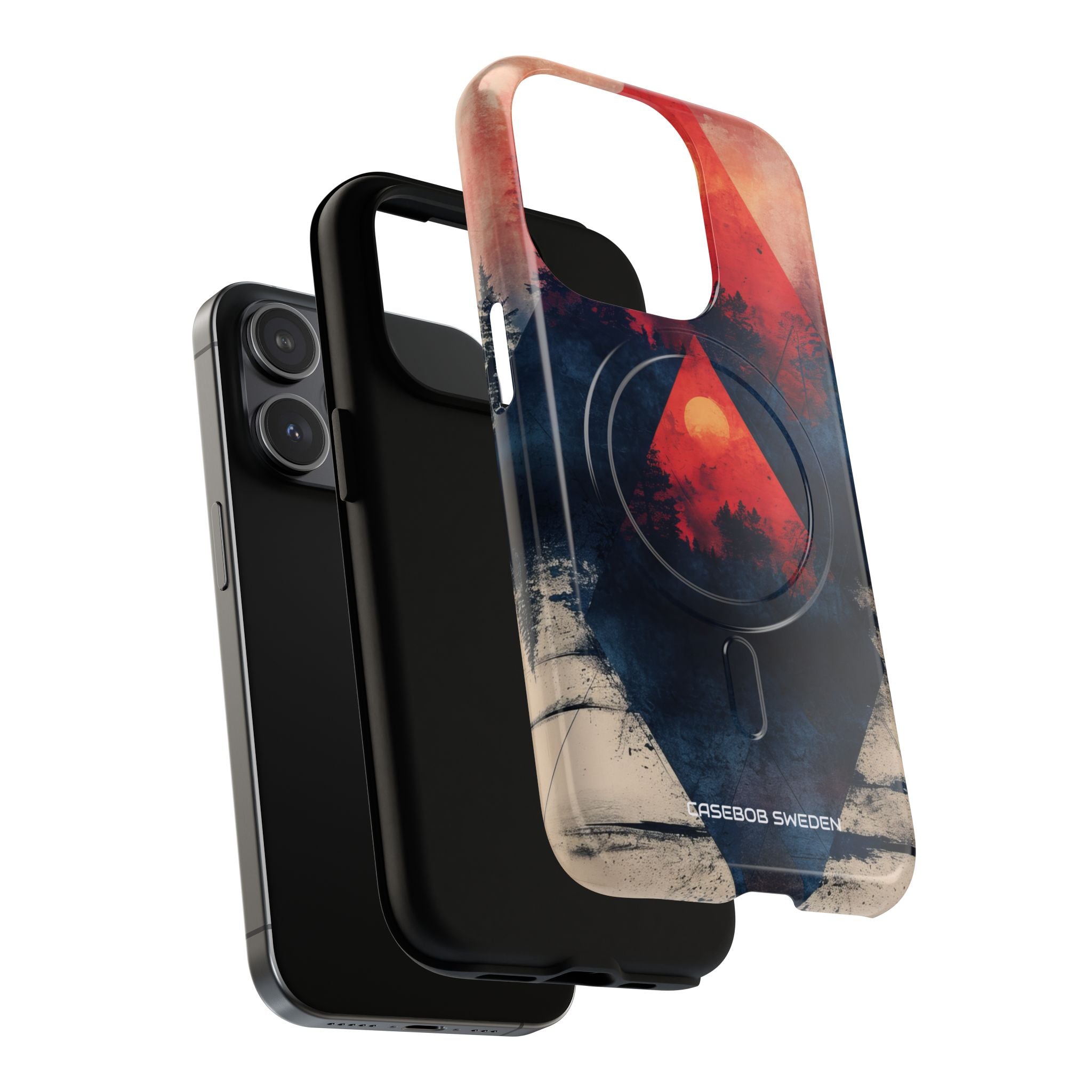 Red Sky Serenity - Tough + MagSafe® iPhone 15 Phone Case