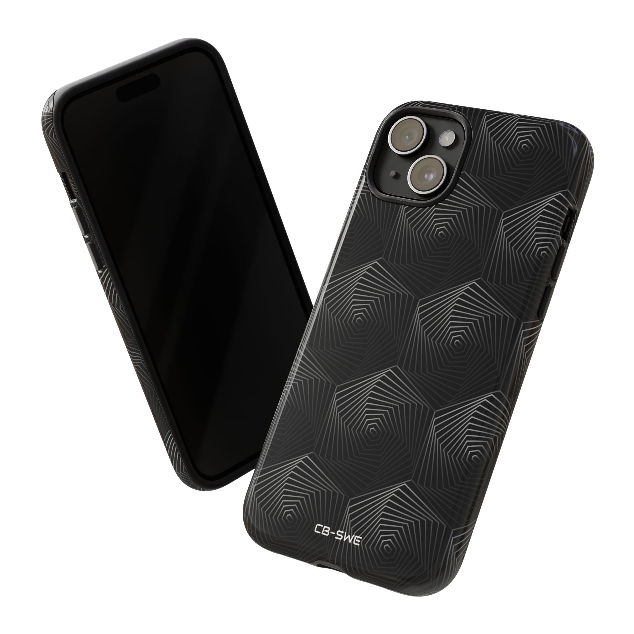 Geometric Spiral Illusion - iPhone Case